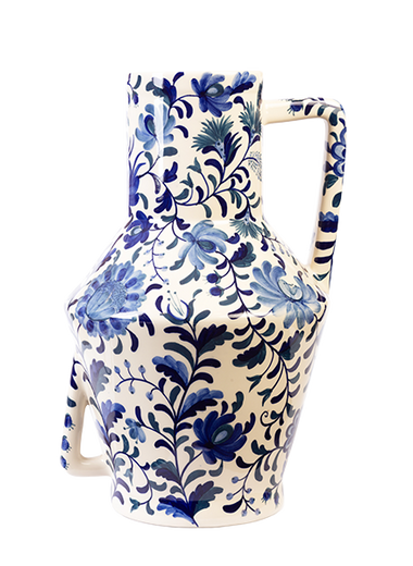 BLUE&WHITE PATTERN VASE