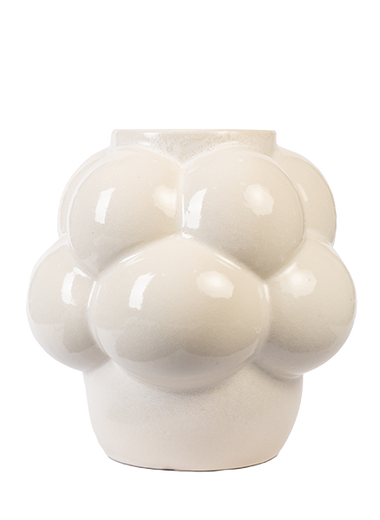 WHITE BUBBLE VASE